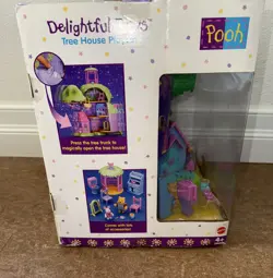 Disney Winnie The Pooh Delightful Days Tree House Vintage 1999 w/ Figures & Box - Image 2