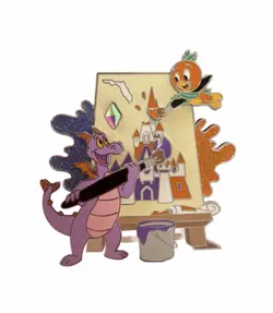 DISNEY WDW CELEBRATING PINS 25 YEARS IF WE WERE THERE FIGMENT ORANGE BIRD PIN LE - Image 1