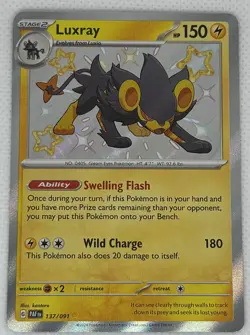 Luxray 137/091 - Shiny Rare - Paldean Fates - Pokemon TCG - Image 1