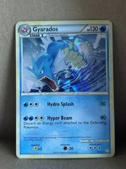 Pokemon TCG Gyarados 4/123 HeartGold & SoulSilver Cracked Ice Holo - Image 1