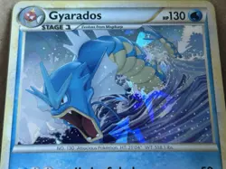 Pokemon TCG Gyarados 4/123 HeartGold & SoulSilver Cracked Ice Holo - Image 2
