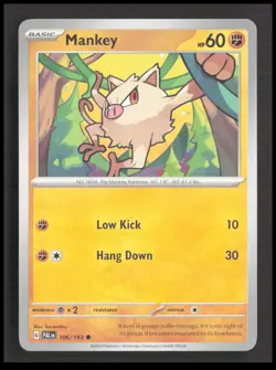 Mankey 106/193 Common SV02: Paldea Evolved Pokemon tcg Card CB-1-3-C-43 - Image 1