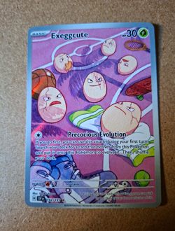 Pokemon TCG Exeggcute 192/191 Sv08 Surging Sparks IR Full Art Holo EN - Image 1