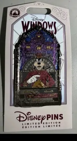 Disney Windows Of Attraction Goofy Tower Of Terror Pin LE - Image 1