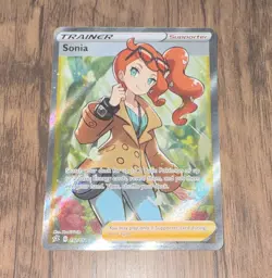 Pokemon TCG Sonia 192/192 Rebel Clash Full Art Holo Ultra Rare English - Image 1