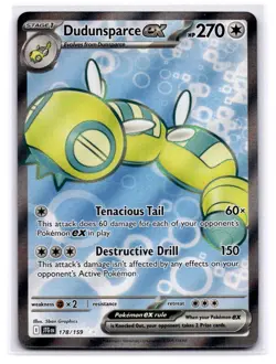 Dudunsparce ex Ultra Rare SV09: Journey Together 178/159 LP-NM - Image 1