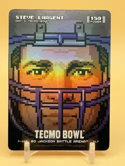 2026 Bo Jackson Battle Arena Tecmo Bowl Day 1 Pixel Promo Alt Steve Largent SP - Image 1
