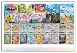 LOT Of 3 Pokemon TCG - Prismatic Evolutions POSTER ONLY 2-sided 26.5"x39" - Image 2