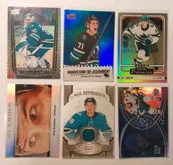 San Jose Sharks 40 Card Lot - Will Smith OPC Premier Rc, Hertl Jersey Card - Image 1