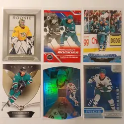 San Jose Sharks 40 Card Lot - Will Smith OPC Premier Rc, Hertl Jersey Card - Image 2