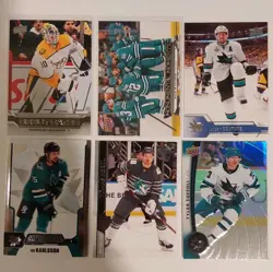 San Jose Sharks 40 Card Lot - Will Smith OPC Premier Rc, Hertl Jersey Card - Image 4