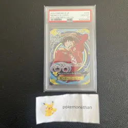 PSA 10 Monkey D. Luffy One Piece Day 24 Promo OP07-109 SR PCC Japanese 2024 - Image 1