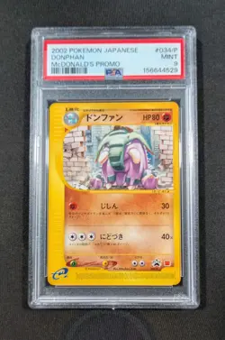 Pokemon Card Japanese Donphan 034/P PSA 9 MINT McDonald's Promo - Image 1