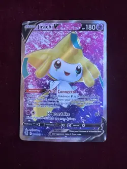 Pokemon Jirachi v TCG Full Art Holo Card Sword & Shield Astral Radiance 170/189 - Image 2
