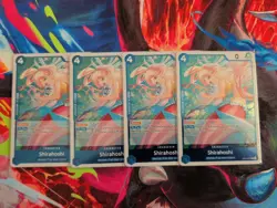 Shirahoshi OP14-047 Azure Sea’s Seven 4 Foil Card Play Set Lot One Piece - Image 1