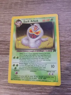 Dark Arbok 2/82 Holo Rare Team Rocket Pokemon Card LP - Image 1