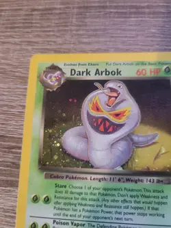 Dark Arbok 2/82 Holo Rare Team Rocket Pokemon Card LP - Image 5
