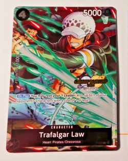 One Piece Card Game Carte Championship Trafalgar Law P-038 Alt EN NM - Image 1