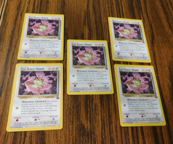 Pokemon Black Star Promo Cards #18Team Rocket's Meowth 2001 (Includes All Five) - Image 2