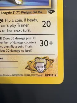 Lt. Surge's Jolteon | 28/132 | Gym Challenge | Regular | NM | WOTC Pokemon Card - Image 5
