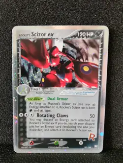 Rocket's Scizor ex 101/109 EX Team Rocket Returns 2004 Holo Rare Pokemon Card - Image 1