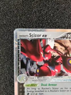 Rocket's Scizor ex 101/109 EX Team Rocket Returns 2004 Holo Rare Pokemon Card - Image 2