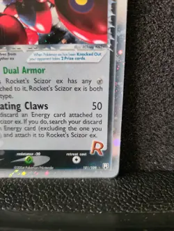 Rocket's Scizor ex 101/109 EX Team Rocket Returns 2004 Holo Rare Pokemon Card - Image 4