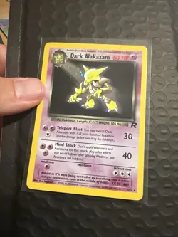 Dark Alakazam 1st Edition Holo 1/82 Team Rocket Pokemon Card - Image 1