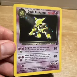 Dark Alakazam 1st Edition Holo 1/82 Team Rocket Pokemon Card - Image 2