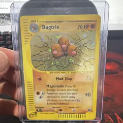 Pokemon TCG Dugtrio Expedition Base Set Holo Rare Card 10/165 Big Swirl - Image 1