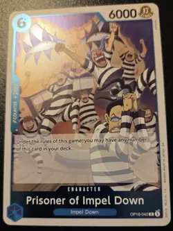 Prisoner Of Impel Down OP16-042 Foil Rare The Time Of Battle One Piece Card Game - Image 1