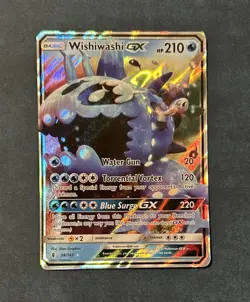 Pokemon TCG Wishiwashi GX 38/145 Guardians Rising Ultra Rare Card Holo - Image 1