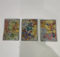 Pokemon TCG First partner collection Johto set 3-Card Lot Chikorita Totodile - Image 1