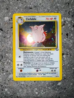 Pokemon TCG Cards Clefable 1/64 Jungle Holo Rare NM - Image 3