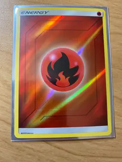 Fire Energy Reverse Holo - Hidden Fates - Pokemon TCG 2019 - Image 1