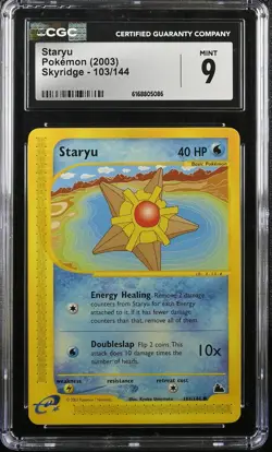 STARYU 103/144 SKYRIDGE POKEMON CGC 9 MINT - Image 1