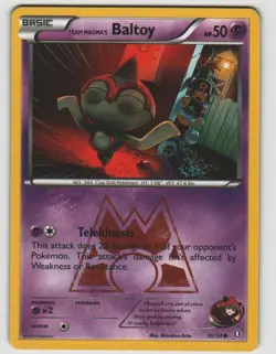 Team Magma's Baltoy Common Double Crisis 10/34 Near Mint Pokemon - Image 1