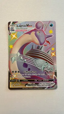 Lapras VMAX SV111/SV122 Holo VMAX Rare Shining Fates Shiny Vault Pokemon NM - Image 1