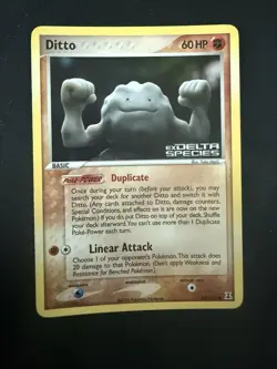 Ditto Geodude 62/113 Stamped Delta Species Pokemon Reverse Holo NM - Image 1