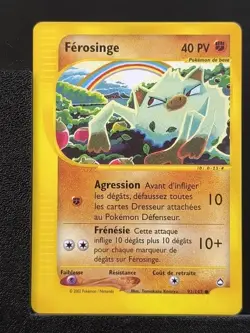 Carte Pokemon Ferosinge 92/147 Aquapolis Wizards FR - Image 2
