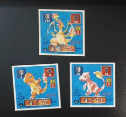 custom order 1996 Pokemon Amada Hyper Sticker Charizard set Japanese B85 - Image 1