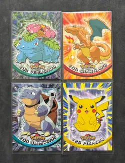 Pokemon TOPPS Series 1 - Complete BLACK logo set 90/90 - Excellent condition - Image 4