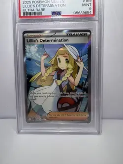 Pokemon Lillie’s Determination 169/132 PSA 9 Ultra Rare Full Art Trainer - Image 3