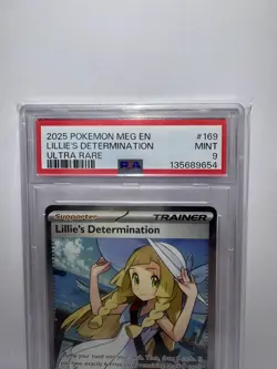 Pokemon Lillie’s Determination 169/132 PSA 9 Ultra Rare Full Art Trainer - Image 4