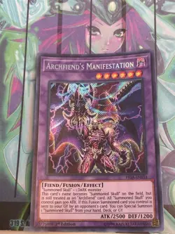 Yugioh 1x Archfiend's Manifestation FIGA-EN034 Fists of the Gadgets 1st NM - Image 1