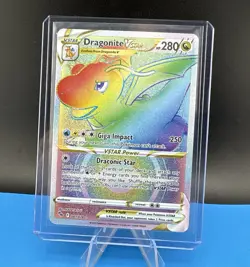2022 Pokemon Dragonite VSTAR 081/078 Rainbow Secret Rare / Full Art Holo LP 💛❤ - Image 1