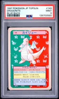 PSA 9 - Dragonite #149 1997 Japanese Blue Back Topsun x560 - Pokemon - Image 1