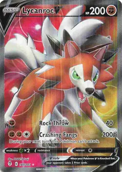 Lycanroc V 187/203 Rare Ultra Evolving Skies Pokemon Holo Near Mint - Image 1