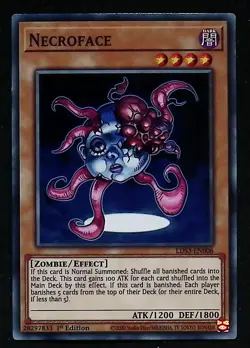 Necroface - LDS3-EN006 - Common - 1st Edition - Yugioh - Image 1