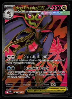 Mega Dragalge ex 104/086 Chaos Rising Ultra Rare Holo Pokemon - Image 1